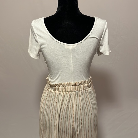 Love and piece collective white and cream jumpsuit size S - Picture 5 of 8